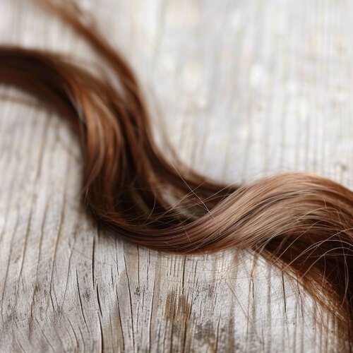 Eine Haarsträhne für Schmuck aus Haaren